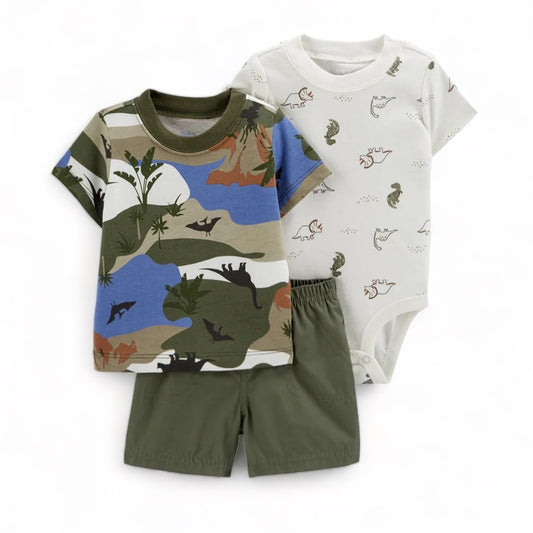 Baby Boys Camouflage Dinosaurs Outfit