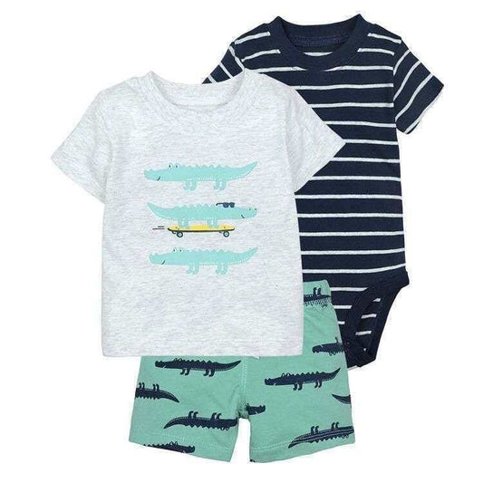 Baby Boys Skater Crocodile Outfit