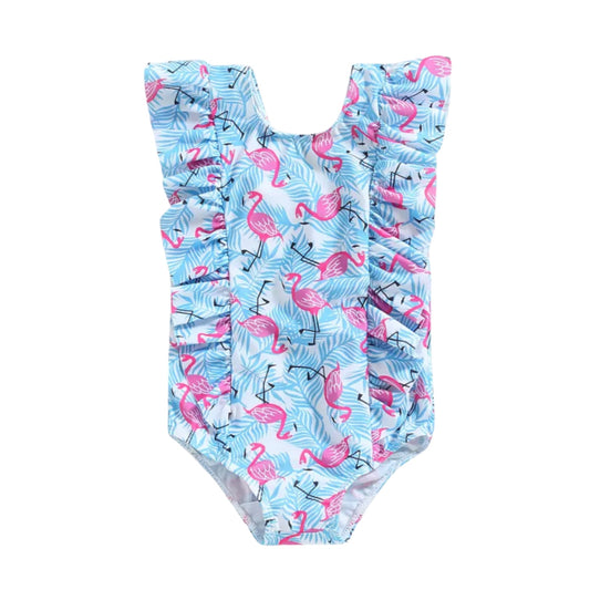 Beautiful Print One-Piece Swimsuits for Baby Girls